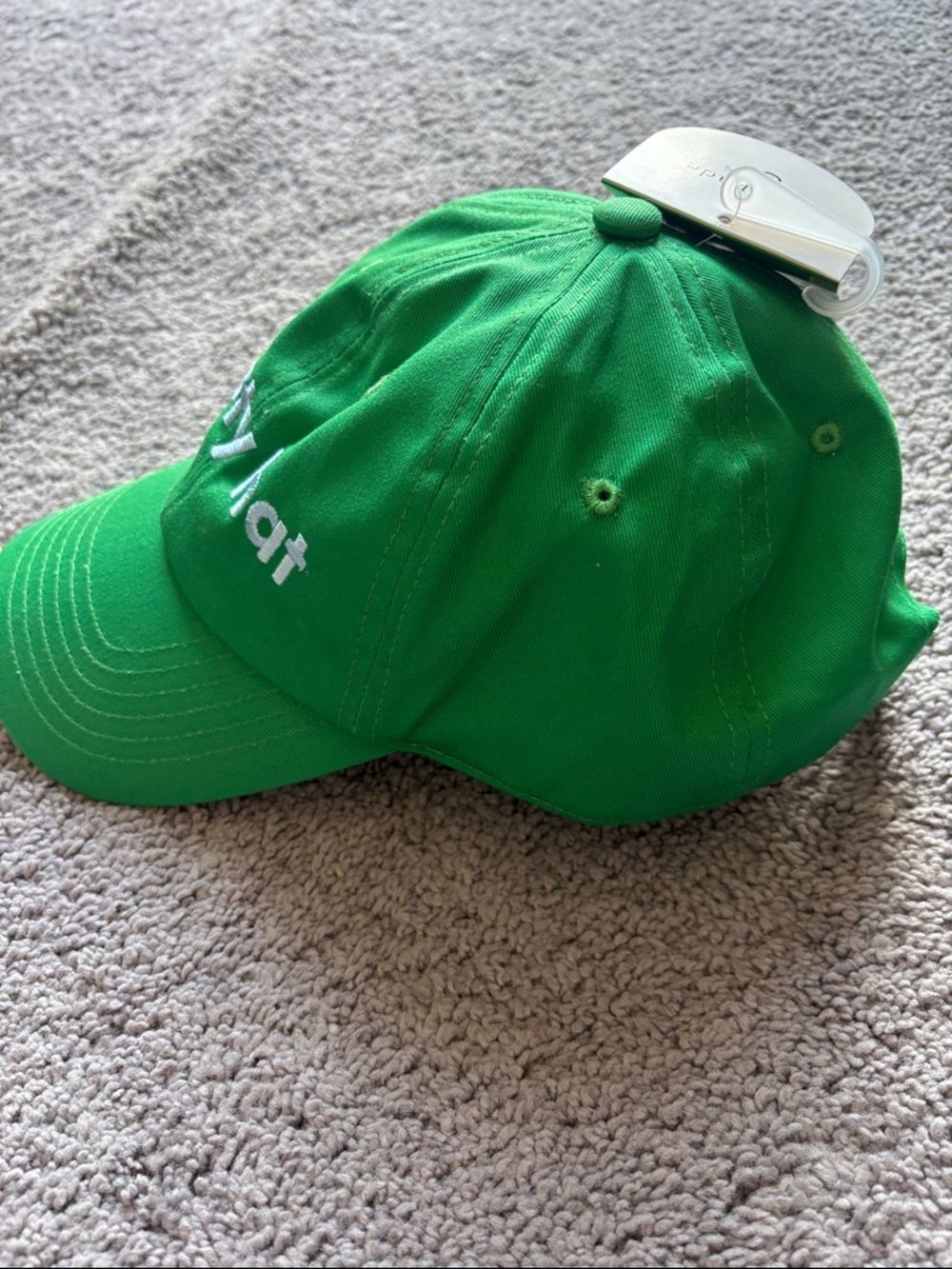 party hat Green Baseball Cap by - Picture 2 of 4